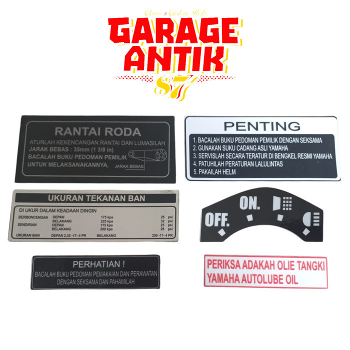 Striping Detail Yamaha V75 Sticker Detail Yamaha V75 Barang Langka