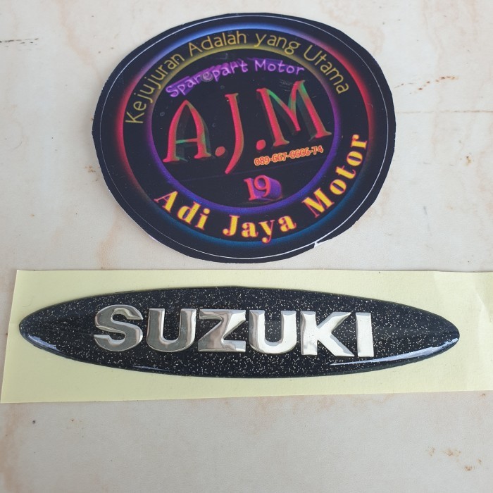 Emblem Sticker Timbul Panel Depan Suzuki Tornado Shogun 110 R Nos Barang Langka