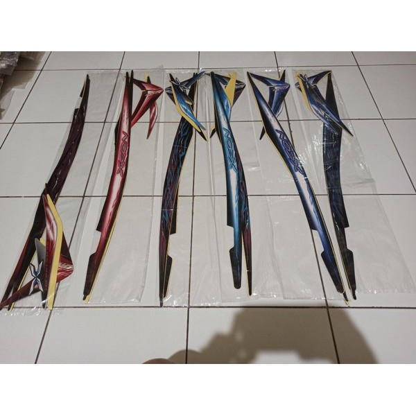 Striping Stiker Lis Motor Yamaha Xeon Karbu Karburator 2010 2011 Barang Langka