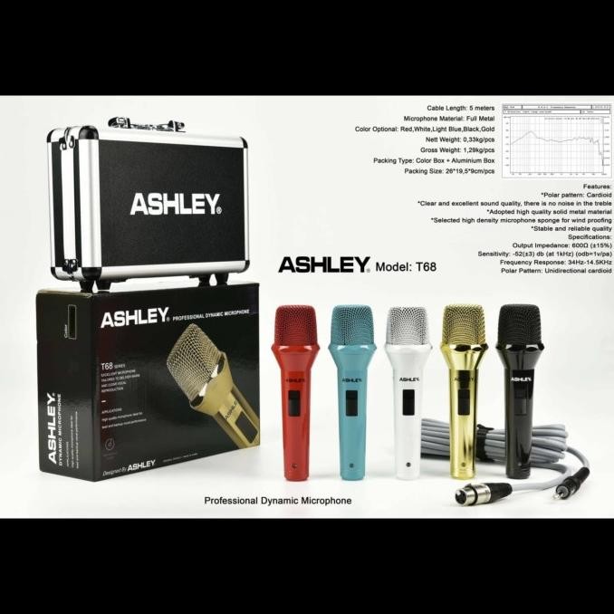 mic kabel ashley t68 t 68 / T68 T 68 original