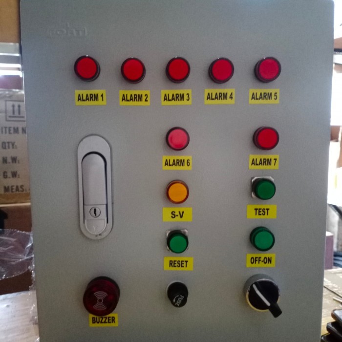 panel alarm gas 7 zone