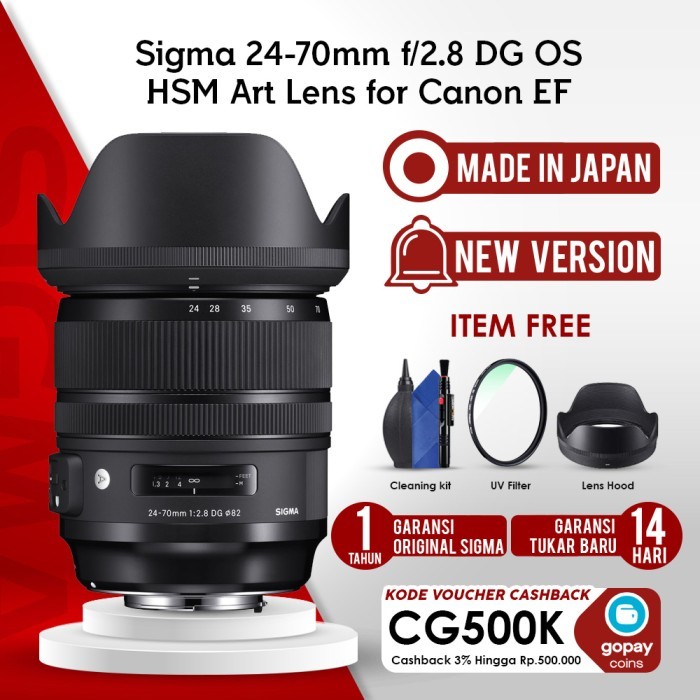 Sigma 24-70mm f/2.8 DG OS HSM Art Lens for Canon EF