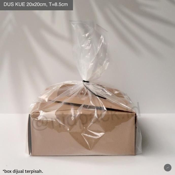 

Termantab] Plastik Bening Kresek Dus Kue Kantong Cake Box (up to 20x20cm)