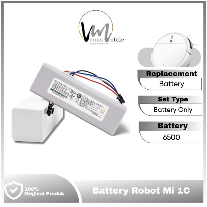 Original Battery Mijia Mi Robot 1C Vacuum Cleaner Mop Baterai