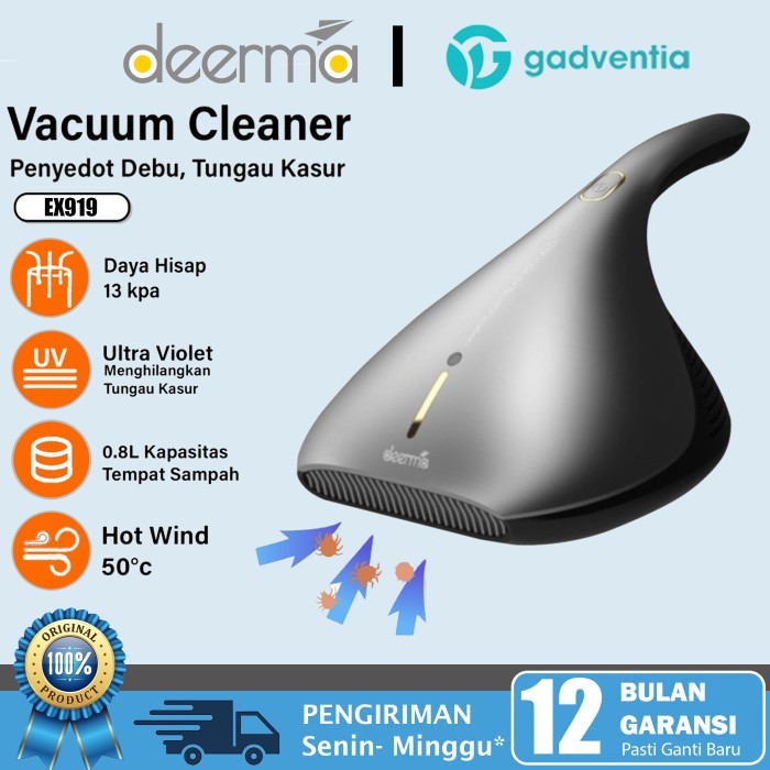 Deerma EX919 Vacuum Cleaner Vakum Derma Penyedot Tungau Debu Kasur