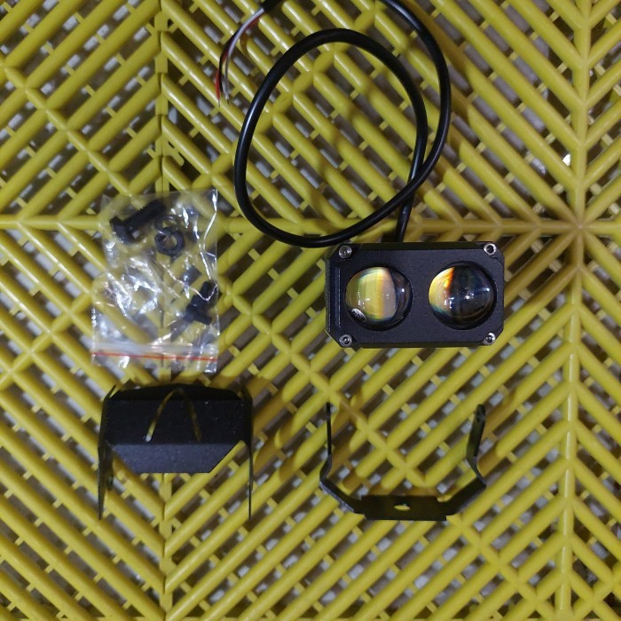 Lampu Tembak SQL 2 Mata Putih Kuning