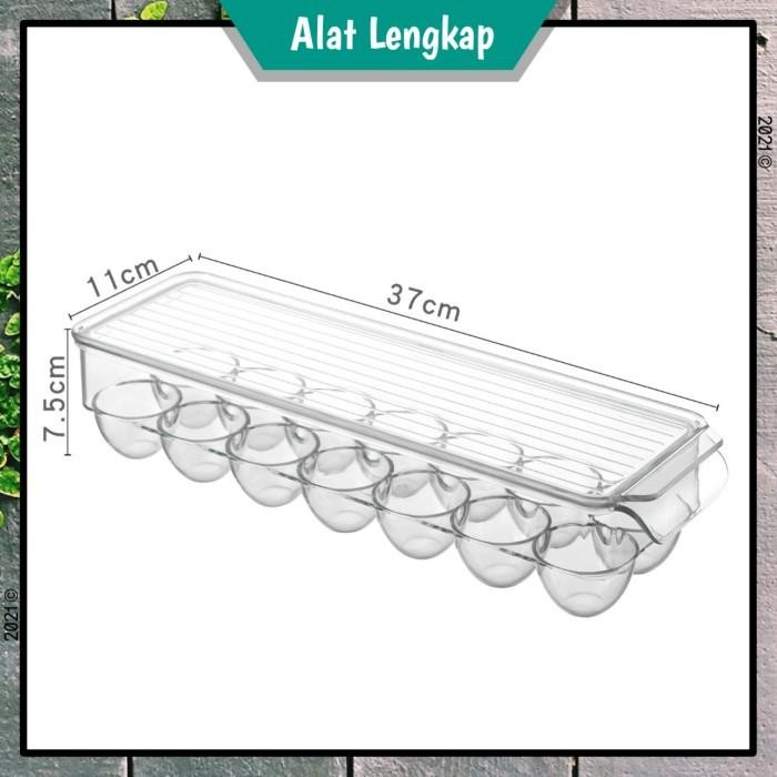 MAGO - TEMPAT PENYIMPANAN TELUR AKRILIK KONTAINER BOX KULKAS