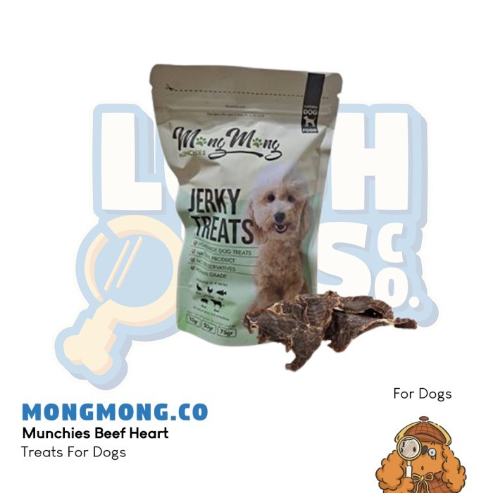 PROMO MongMong.Co Munchies Beef Heart Dog Treats