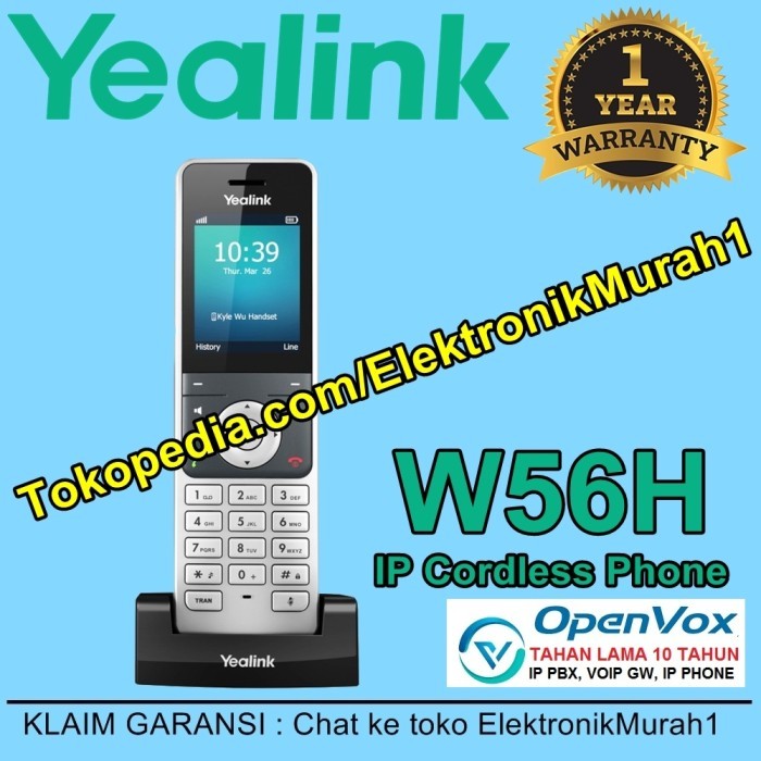 HOT SALE IP DECT Phone Yealink W56H For W60B Base Station