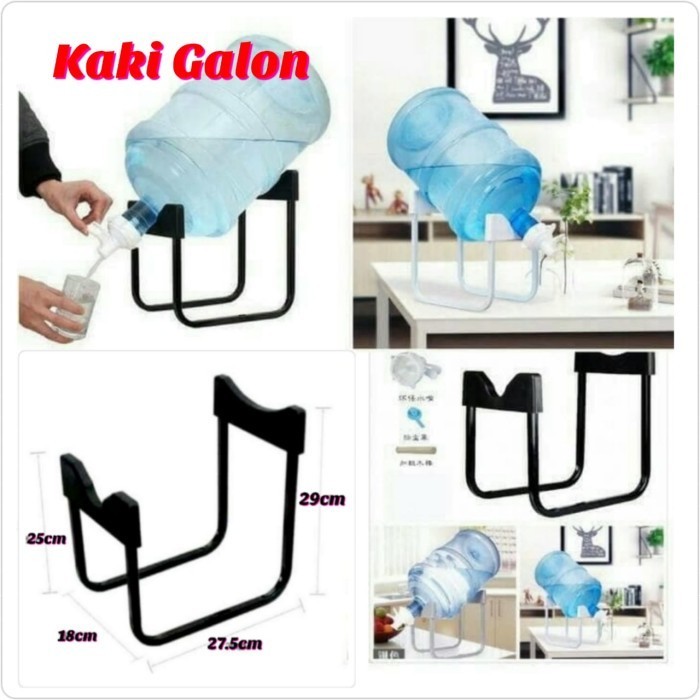 Besi Dudukan Kaki Galon Air Abu-Abu