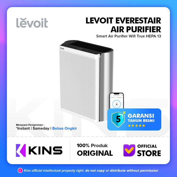 Levoit EverestAir Smart Air Purifier Smart Wifi True HEPA 13 / Levoit Everest Air Smart Air Purifier