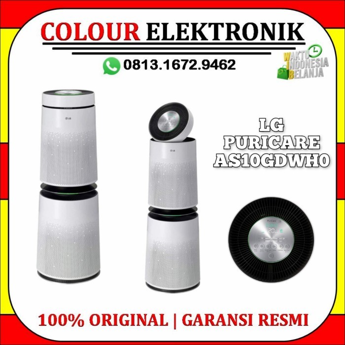 Purifier LG AS10GDWH0 360° Penjernih Udara HEPA H13 Putih 100m²
