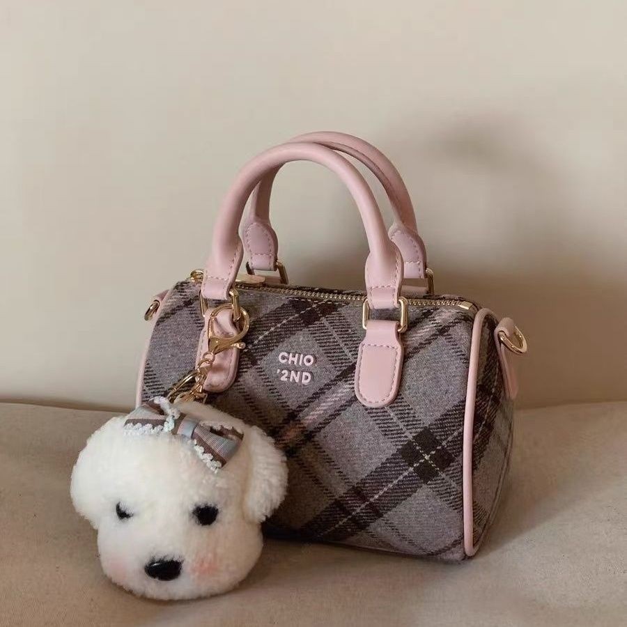 Tas Bantal Wanita Tas Kotak-kotak/Tas Tangan/Tas Selempang/Tas Selempang