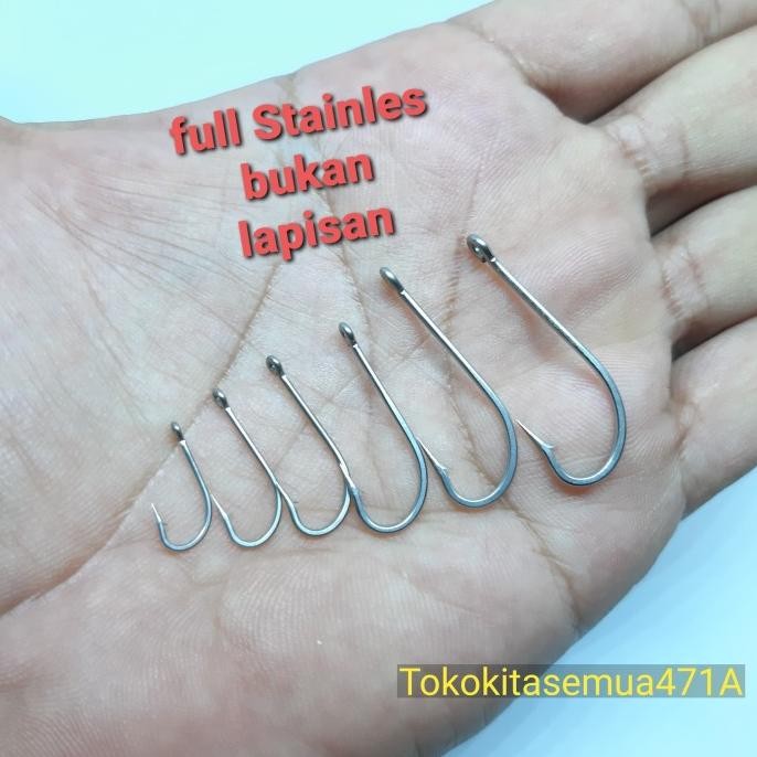 }}}}}}] Kail Pancing Baja Stainless Kecil sd Sedang ID0471A