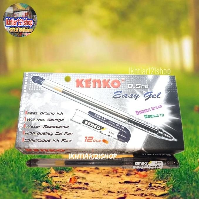 

Produk Baru!! 1 Pack Pulpen Gel Kenko Easy Gel 0.5mm Perpack isi 12 pcs Mantap