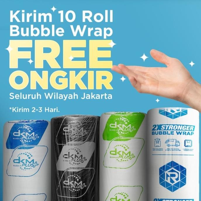 

PLASTIK BUBBLE / BUBBLE WRAP 125CM X 50M DKM+ PREMIUM MURAH