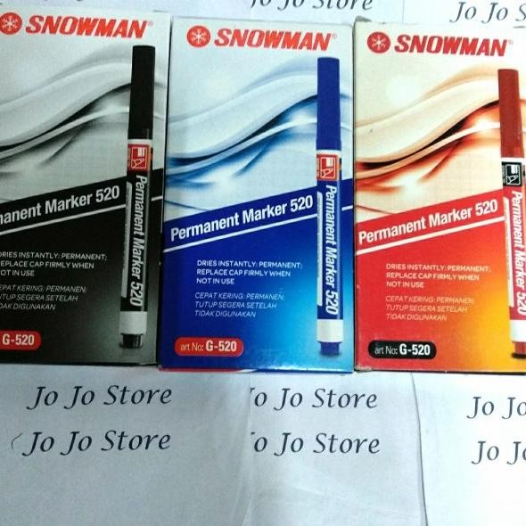 

Spidol Snowman Permanent Marker G520 Per Lusin