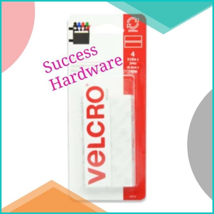 

VELCRO STICKY BACK TAPE 8.9 CM 4 SET - PUTIH STRIP 3 1/2 X 3/4 INC 14