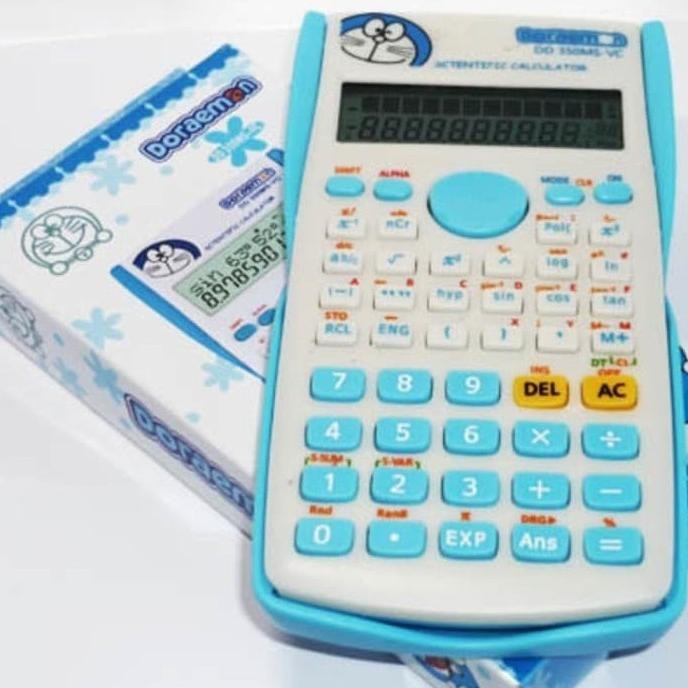 

ew-98 KALKULATOR SCIENTIFIC ANAK SEKOLAH SMA KARAKTER HELOKITTY DORAEMON Original