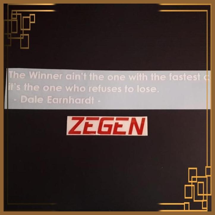 

[ZGA] STICKER STIKER THE WINNER DALE EARNHARDT PUTIH