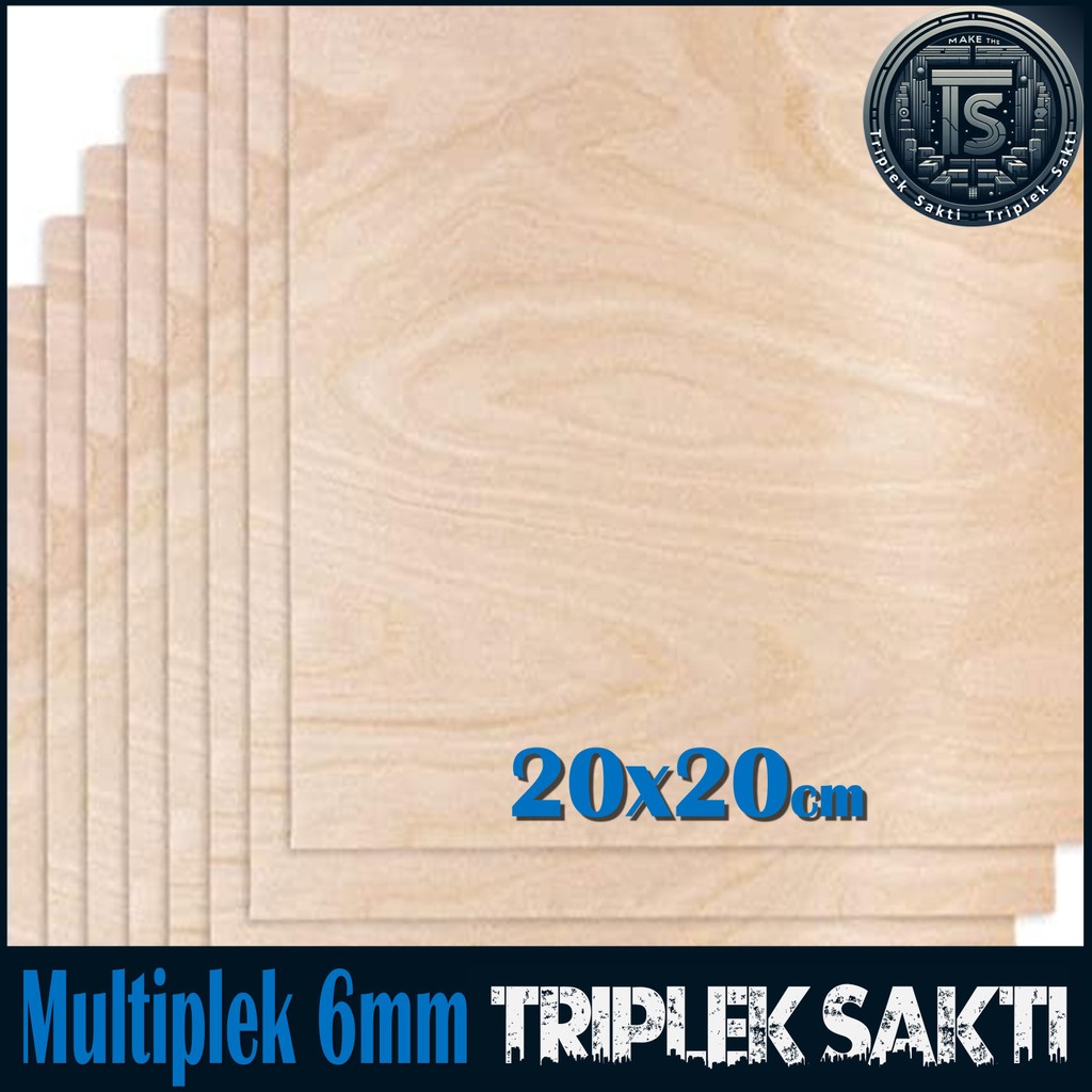 Multiplek Triplek 6mm 20x20 cm ( 6 mm | 20x20cm | 20 x 20 cm )