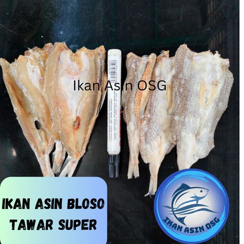 

Ikan asin Bloso tawar super 1000gram, 500gram, 250gram
