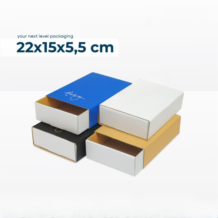 

10 Pcs Slide Box Aksesories 22x15x5 Cm Kotak Packing Hadiah Ulang Tahun Dus Hampers Model Geser