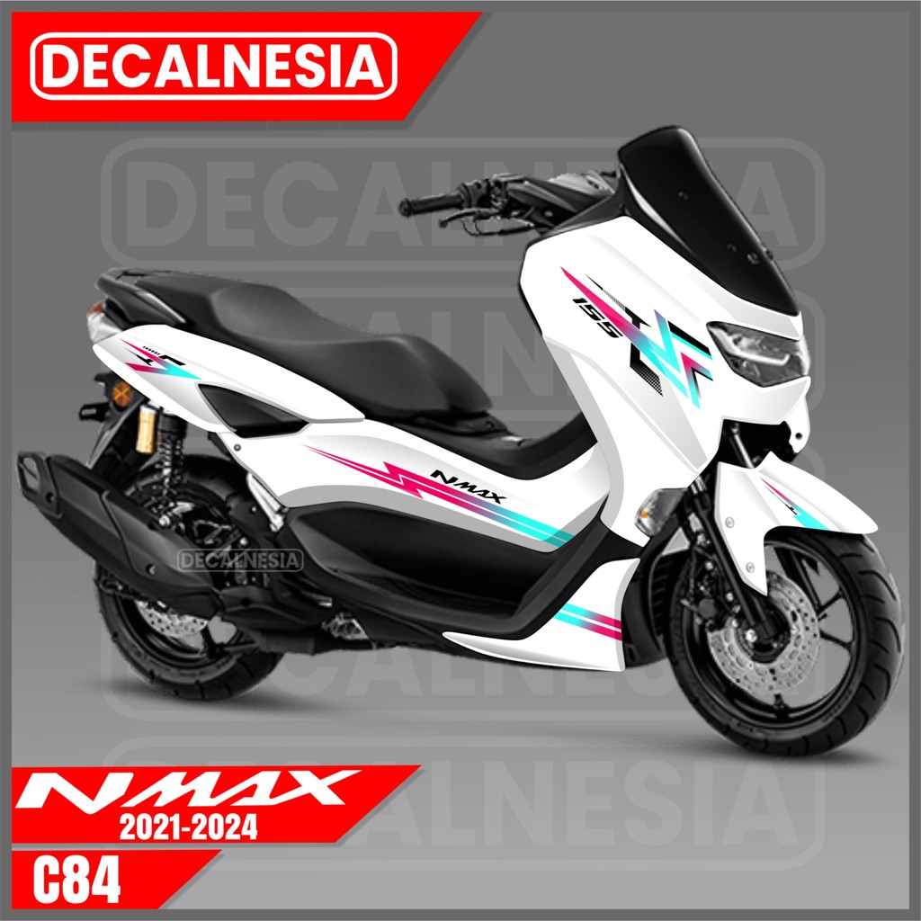 Decal Stiker Nmax New 2021 2022 2023 2024 Full Body Variasi Motor Sticker Simple Racing Modifikasi A