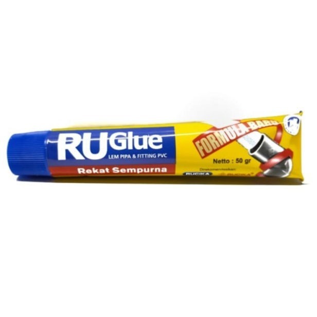 %%%%] Lem PVC Rucika Lem Tube Rucika Ruglue Pipa pralon PVC 50 gr Perekat Pipa 50 Gram