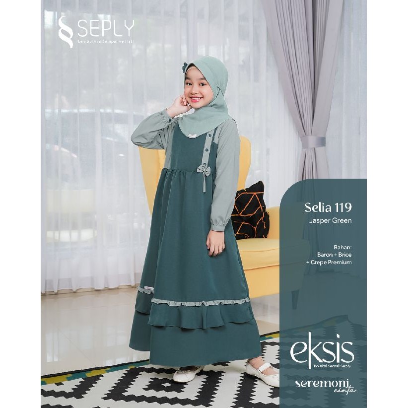 GAMIS ANAK SEPLY SELIA 119 | Model Gamis Anak Trendy | Gamis Anak Terbaru 2025