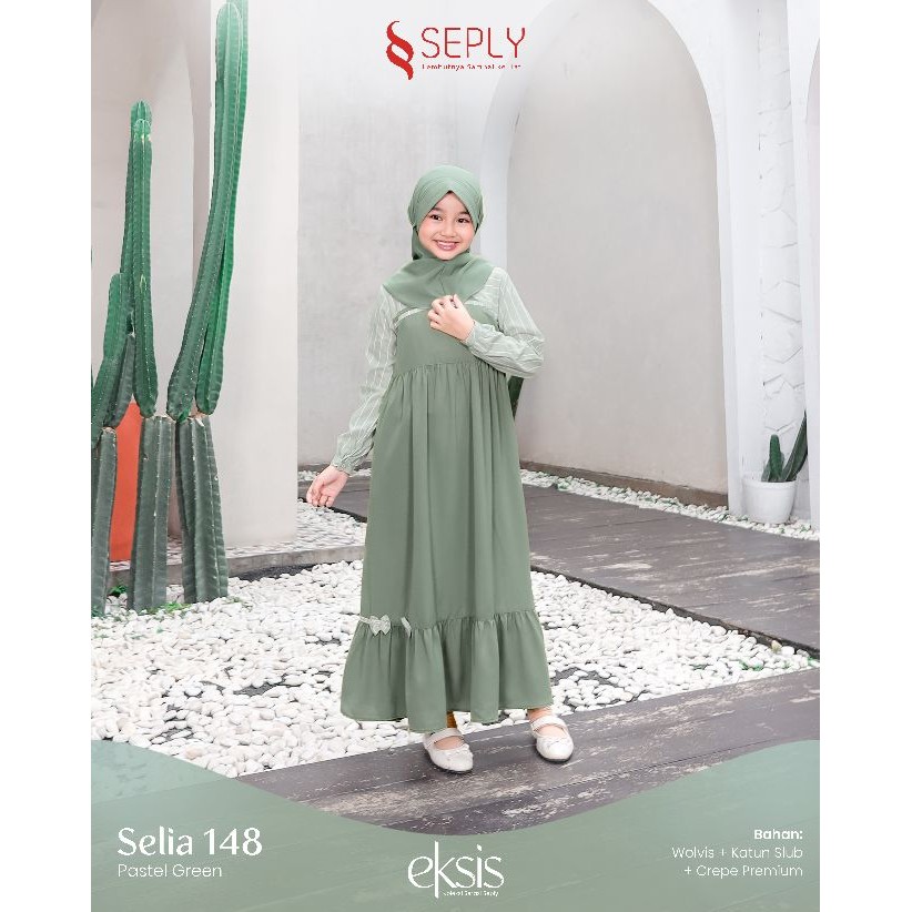 GAMIS ANAK SEPLY SELIA 148 | Model Gamis Anak Trendy | Gamis Anak Terbaru 2025