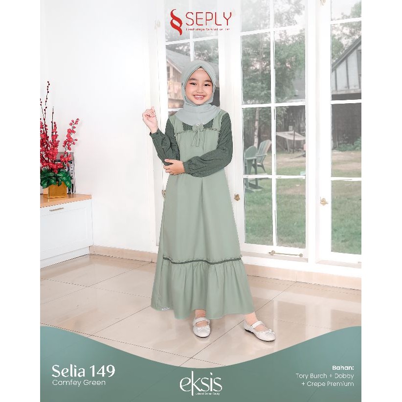 GAMIS ANAK SEPLY SELIA 149 | Model Gamis Anak Trendy | Gamis Anak Terbaru 2025