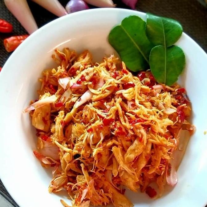 

~~~~~] Ayam Suwir Kecombrang 500Gram