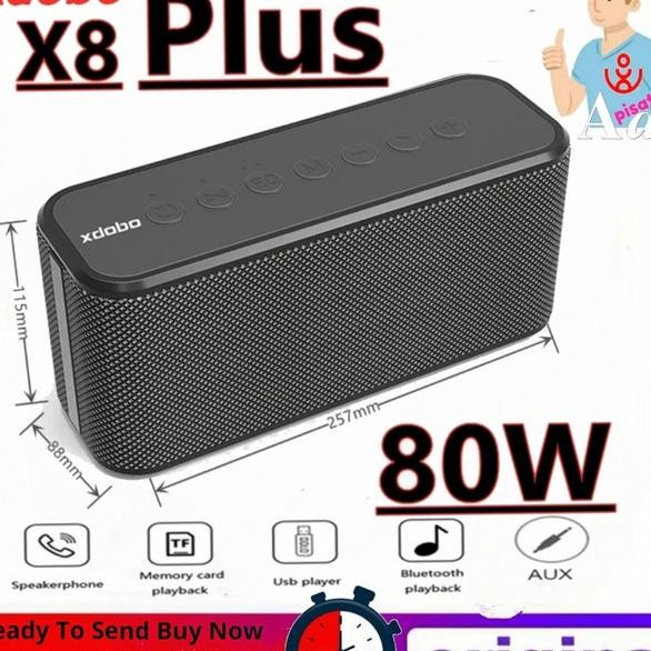 Speaker Xdobo X8 Plus 80W Stereo Audio Wireless Bluetooth 5.0