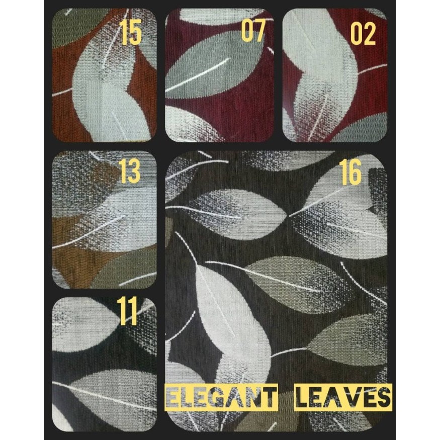 %%%%] KAIN SOFA / KURSI REGATTA MOTIF DAUN - ELEGANT LEAVES