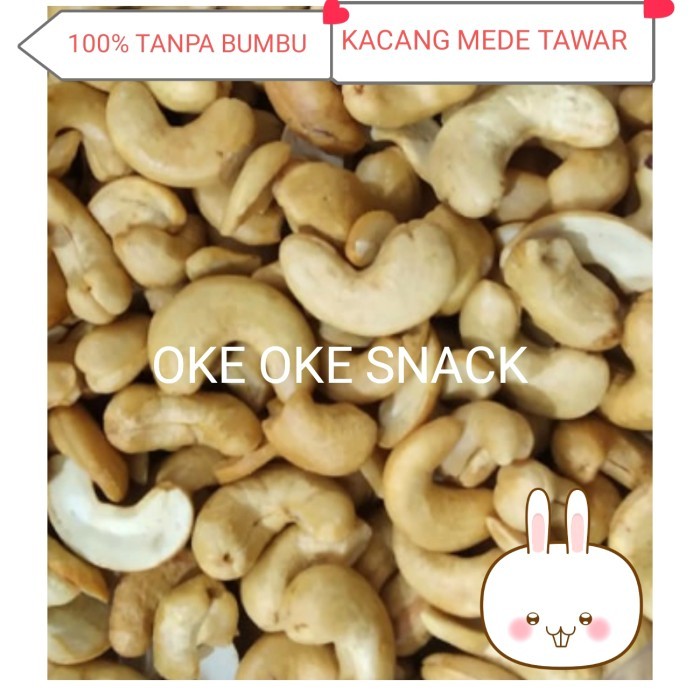 

MURAH Kacang Mede Tawar /Mede Panggang No SMG /Mede Vegetarian 500 Gram