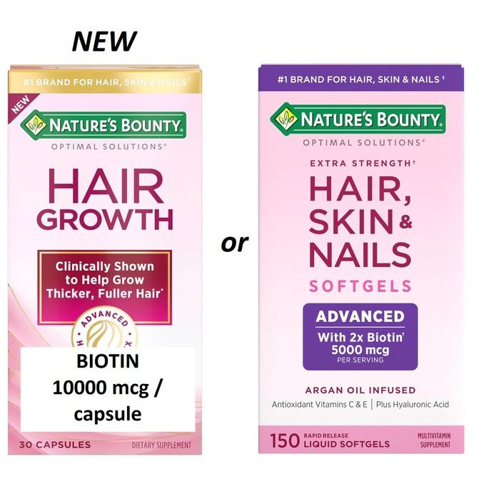 Natures Nature Natures Bounty Extra Strength Hair Skin Nails Biotin