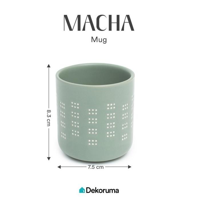 Top Dekoruma Macha Mug Keramik / Gelas Cangkir 250 Ml