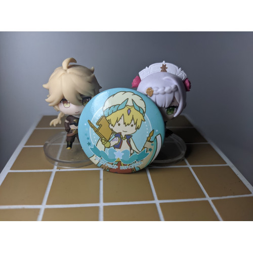 ORI OFFICIAL Merch Figure Gilgamesh Caster FGO Action Fate Grand Order Sugar Pochette Can Badge AGF 