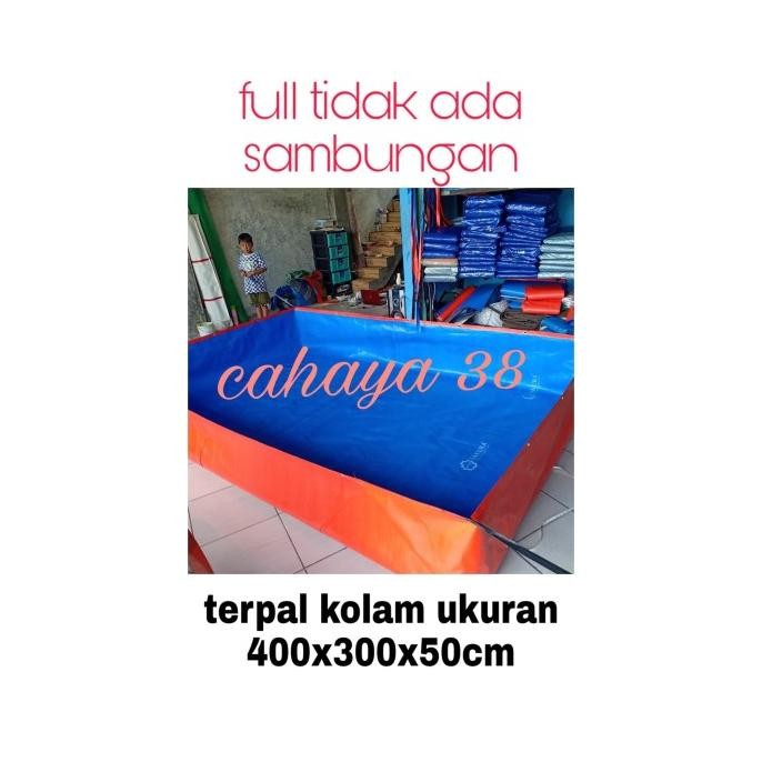 Hot Super Terpal Kolam Ikan 400X300X50Cm Tipe A12 Korea Mega Sale