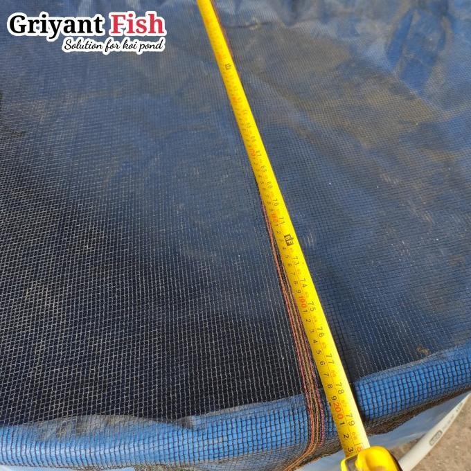 Cuci Gudang Jaring Penutup Kolam Koi Vat Terpal Bulat Kolam Karantina Ikan Dim 2M Er-90
