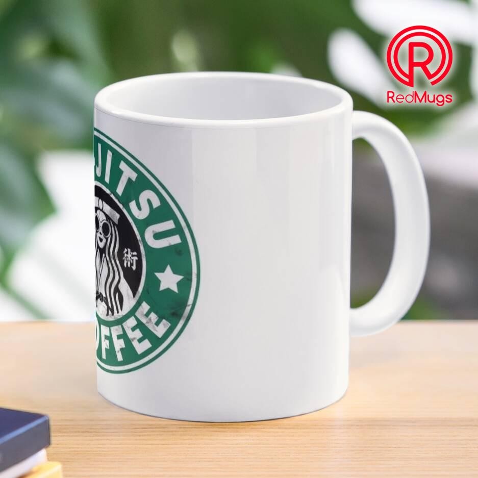 Gelas Mug JIU JITSU AND COFFEE - FUNNY BRAZILIAN JIU JITSU