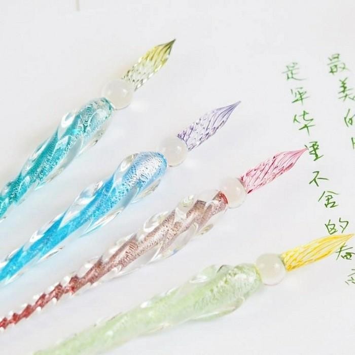 

Promo Spesial / Crystal Glass Dip Pen Non-Carbon Ink Fountain Signature Pen Terbaru Original