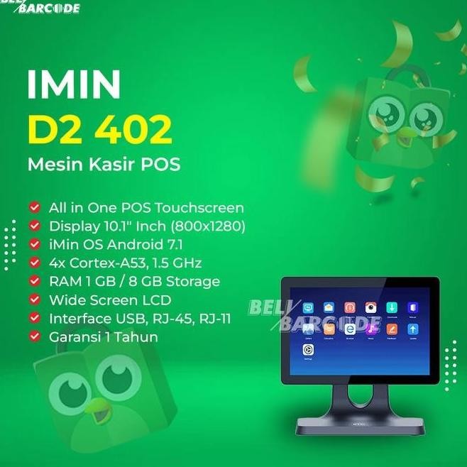 Original Paket Mesin Kasir Android Imin All Set Untuk Cafe Resto -