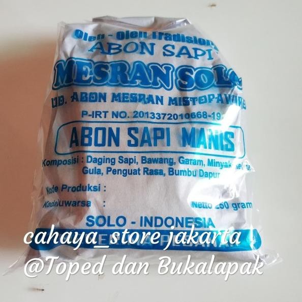 

Abon Sapi Manis Mesran Solo