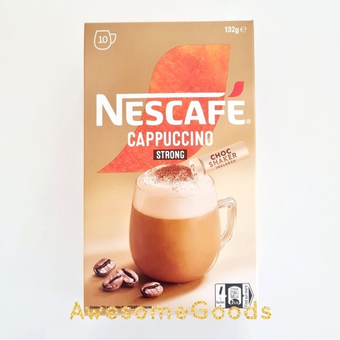 Nescafe Australia Strong Cappuccino Coffee 10 Sachets