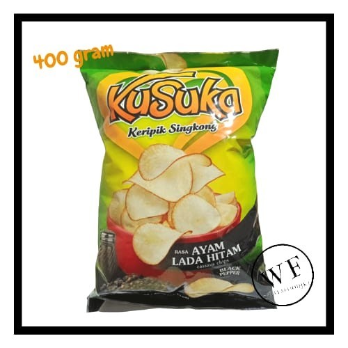 

Kusuka Keripik Singkong Besar Rasa Ayam Lada Hitam / Blackpepper 400Gr