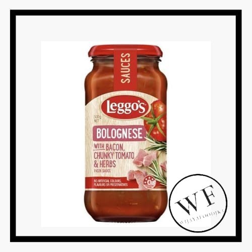 

Leggos Bolognese With Bacon, Chunky Tomato And Herb/ Leggo'S Non-Halal