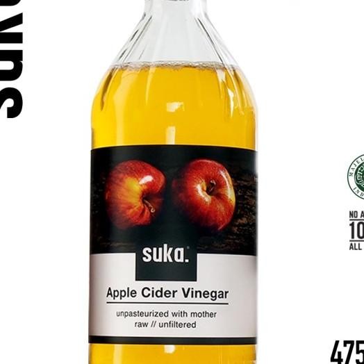 Suka - Cider Vinegar With Mother / Cuka Apel (475Ml)