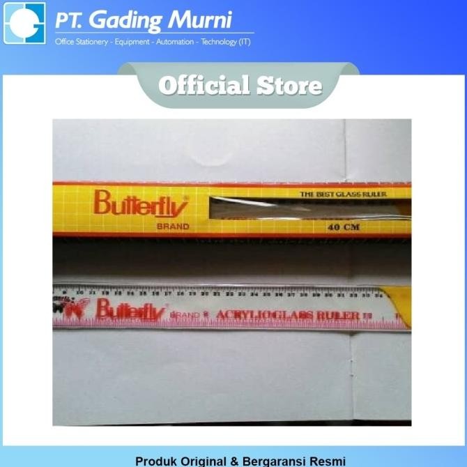 

TERMURAH - BUTTERFLY PENGGARIS MIKA 40CM